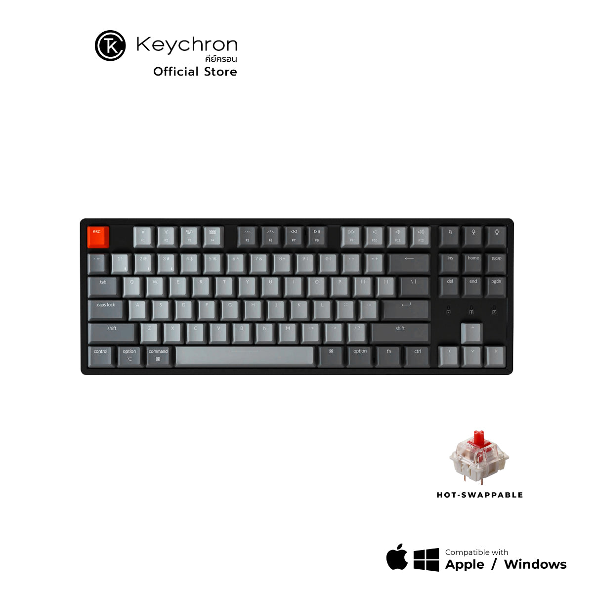 Keychron K8 Wireless Hot-swappable Mechanical Keyboard - Keychron