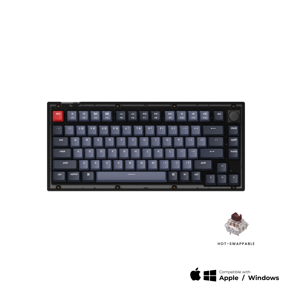 Keychron V1 QMK Custom Mechanical Keyboard - Keychron